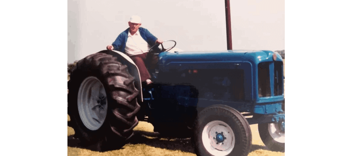 My Granddad Granville on his Tractor